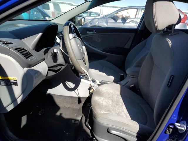 KMHCU4AE3EU620453 - 2014 HYUNDAI ACCENT GLS BLUE photo 7