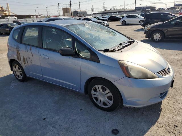 JHMGE8H23AC000609 - 2010 HONDA FIT BLUE photo 4