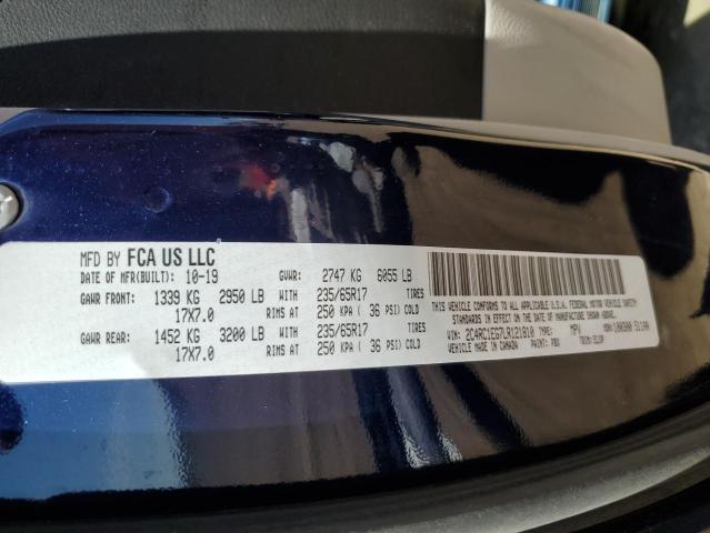 2C4RC1EG7LR121810 - 2020 CHRYSLER PACIFICA TOURING L PLUS BLUE photo 13