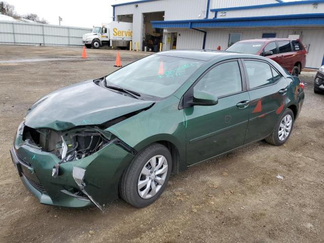 2T1BURHE7GC571132 - 2016 TOYOTA COROLLA L GREEN photo 1