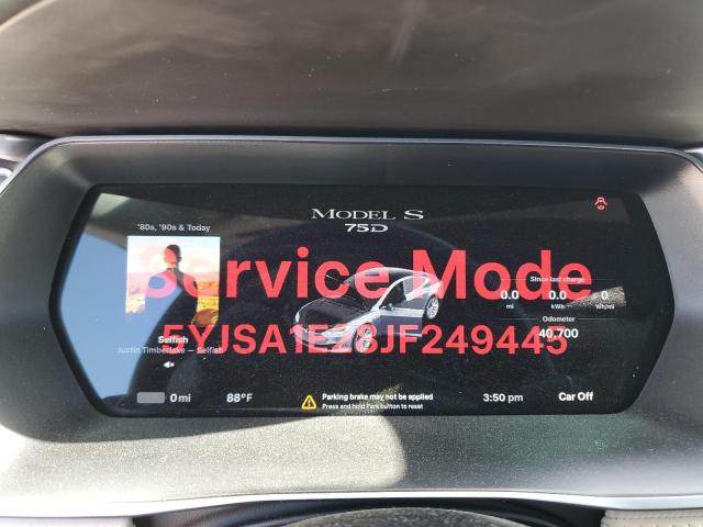 5YJSA1E28JF249445 - 2018 TESLA MODEL S 石墨色 照片 9