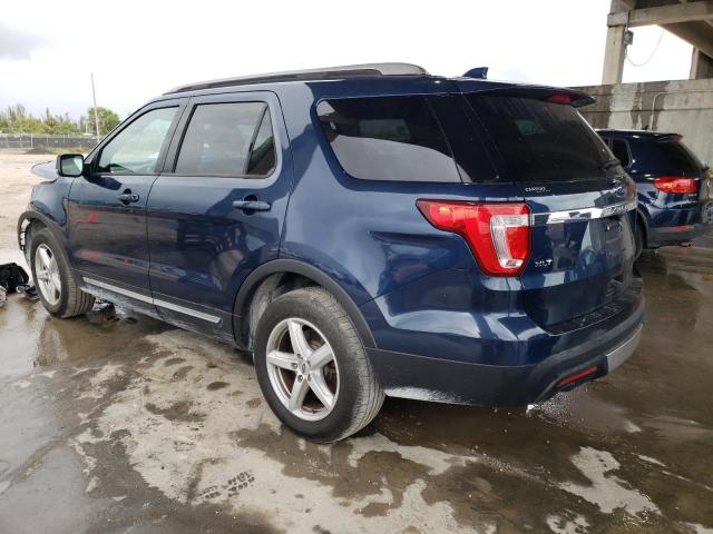 1FM5K8D8XHGD36509 - 2017 FORD EXPLORER XLT BLUE photo 2