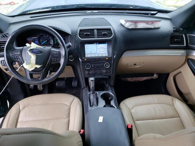1FM5K8D8XHGD36509 - 2017 FORD EXPLORER XLT BLUE photo 8