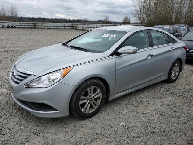 5NPEB4AC7EH841291 - 2014 HYUNDAI SONATA GLS SILVER photo 1