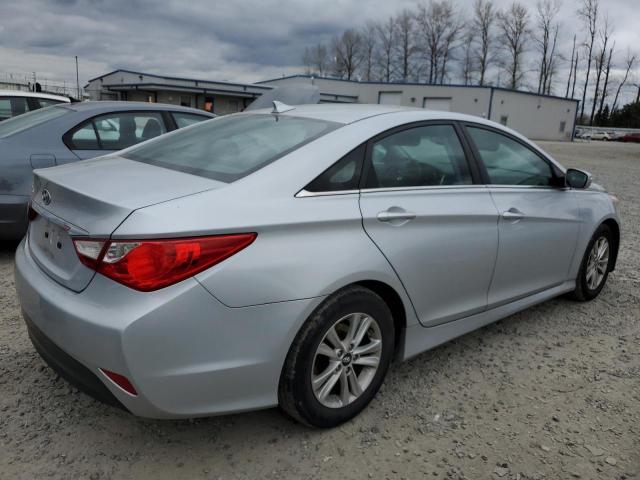 5NPEB4AC7EH841291 - 2014 HYUNDAI SONATA GLS SILVER photo 3