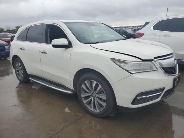 5FRYD3H48GB008566 - 2016 ACURA MDX TECHNOLOGY WHITE photo 4