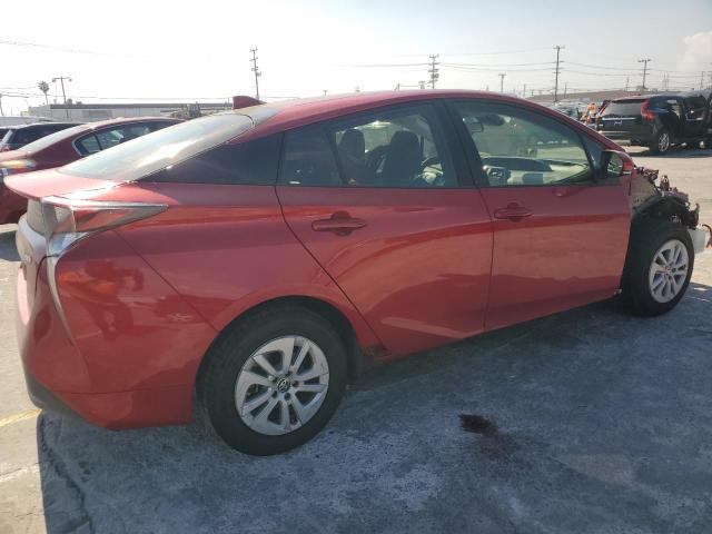 JTDKBRFUXJ3064080 - 2018 TOYOTA PRIUS RED photo 3