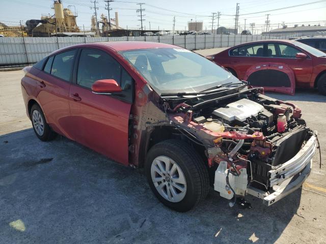 JTDKBRFUXJ3064080 - 2018 TOYOTA PRIUS RED photo 4