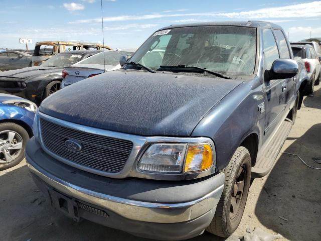 1FTRW07662KC87495 - 2002 FORD F150 SUPERCREW BLUE photo 1