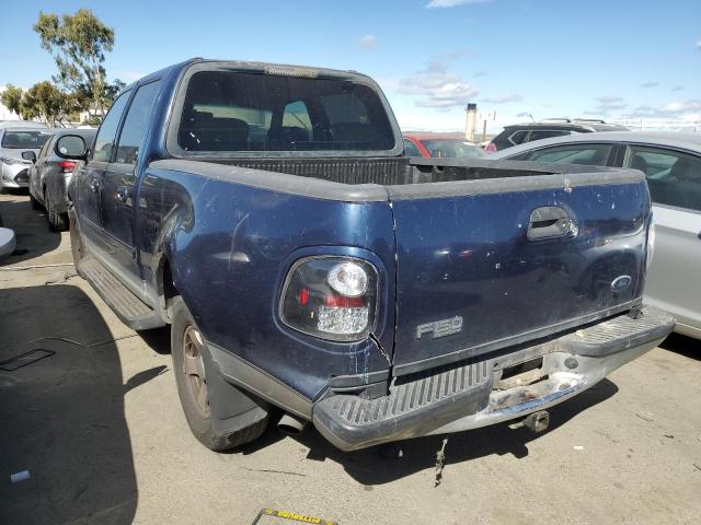 1FTRW07662KC87495 - 2002 FORD F150 SUPERCREW BLUE photo 2