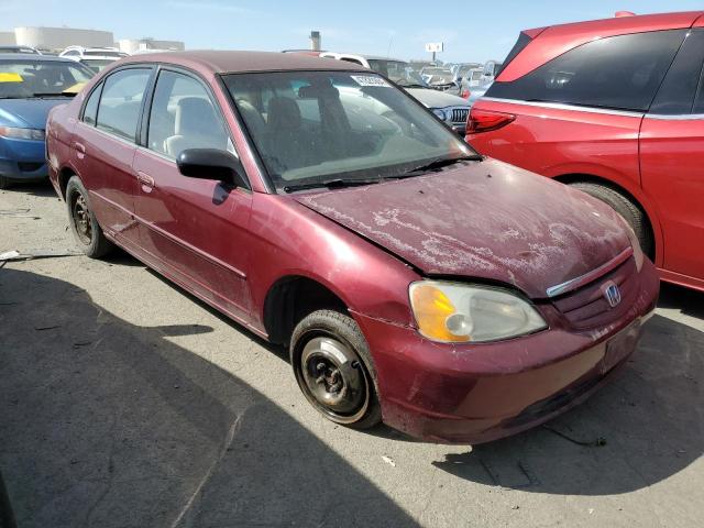 2HGES16512H571358 - 2002 HONDA CIVIC LX BURGUNDY photo 4