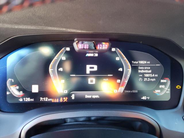 WBS33AY0XMFL28939 - 2021 BMW M3 COMPETITION BLACK photo 9