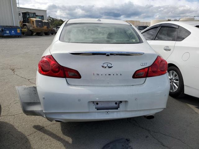 JN1CV6AP4CM629676 - 2012 INFINITI G37 BASE WHITE photo 6