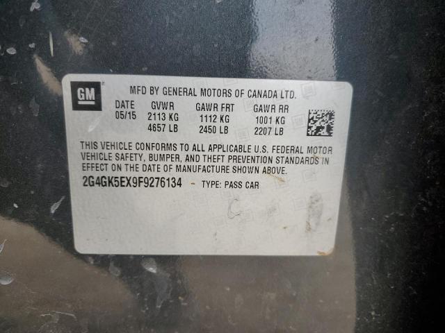 2G4GK5EX9F9276134 - 2015 BUICK REGAL 石墨色 照片 12