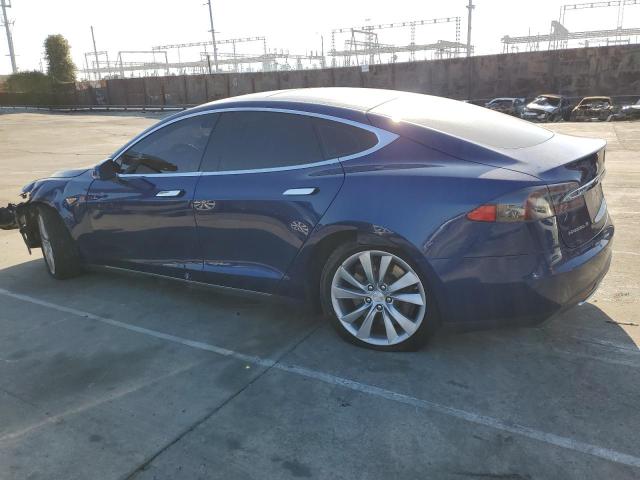 5YJSA1E28GF129279 - 2016 TESLA MODEL S 蓝色 照片 2