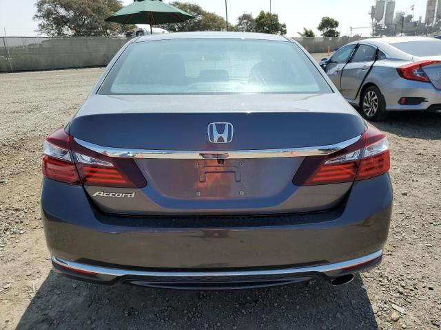 1HGCR2F36HA184027 - 2017 HONDA ACCORD LX GRAY photo 6