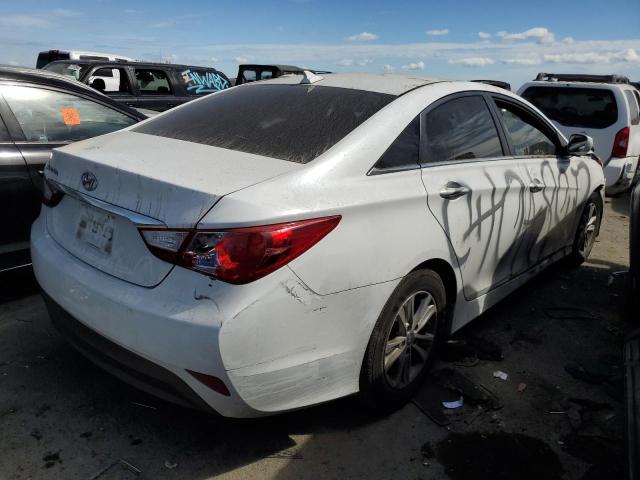 5NPEB4AC5EH834968 - 2014 HYUNDAI SONATA GLS WHITE photo 3