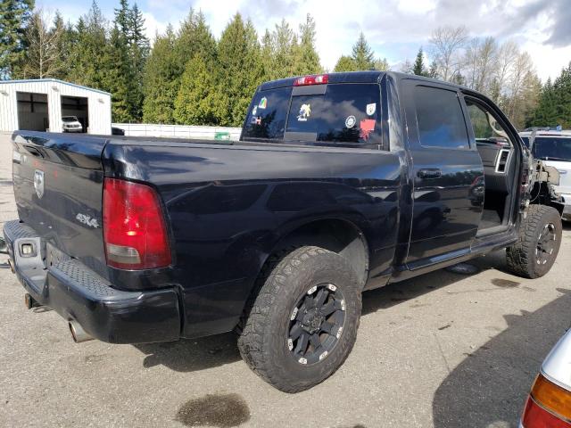 1D7RV1CTXBS542708 - 2011 DODGE RAM 1500 BLACK photo 3