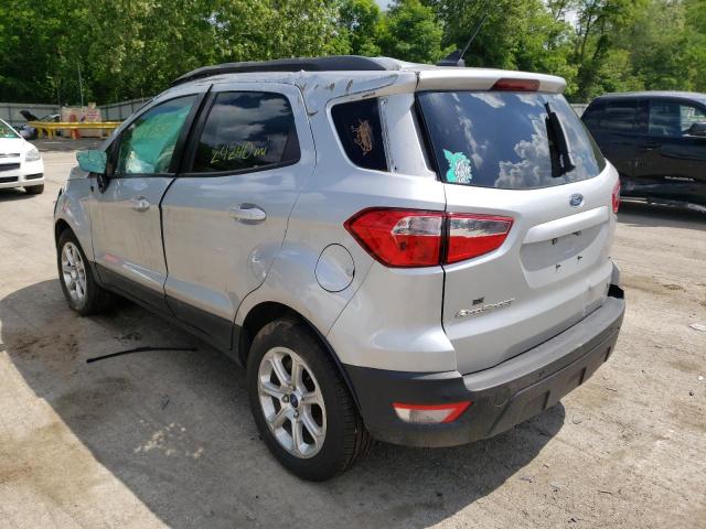 MAJ3S2GE7KC266885 - 2019 FORD ECOSPORT SE SILVER photo 3