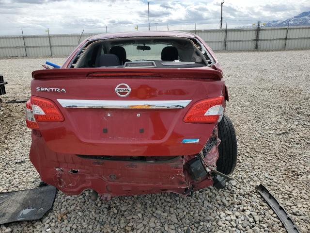 3N1AB7AP3EL639988 - 2014 NISSAN SENTRA S RED photo 6