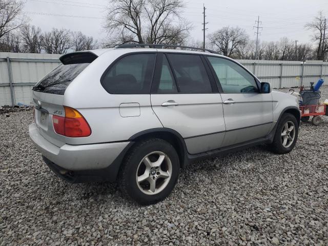 5UXFA53512LP50938 - 2002 BMW X5 3.0I SILVER photo 3