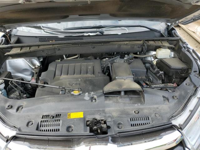5TDKKRFHXFS044436 - 2015 TOYOTA HIGHLANDER XLE SILVER photo 12