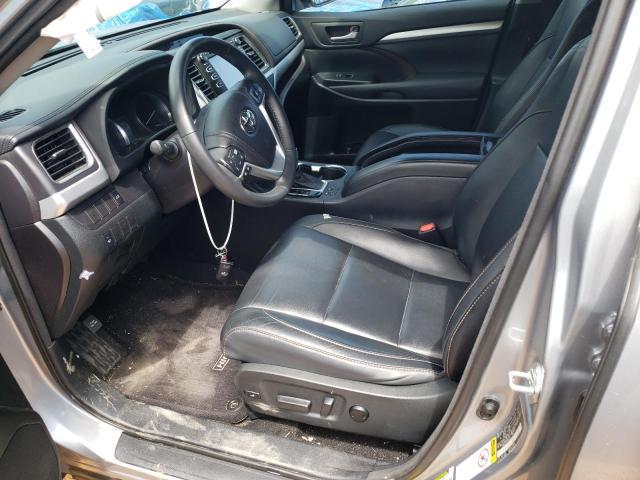 5TDKKRFHXFS044436 - 2015 TOYOTA HIGHLANDER XLE SILVER photo 7