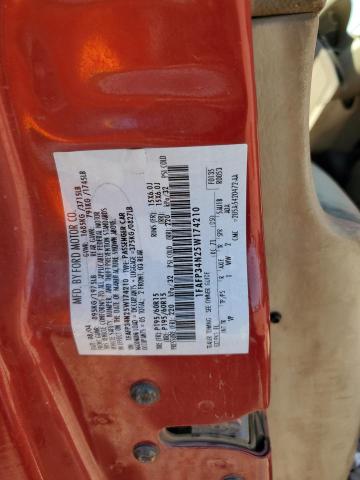 1FAFP34N25W174210 - 2005 FORD FOCUS ZX4 RED photo 13