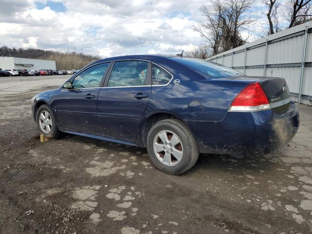 2G1WT57N891221145 - 2009 CHEVROLET IMPALA 1LT BLUE photo 2