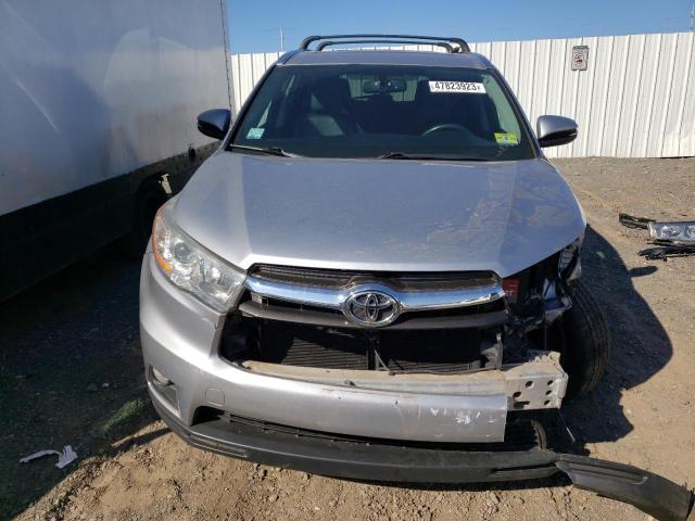 5TDJKRFH5ES064667 - 2014 TOYOTA HIGHLANDER XLE Արծաթագույն լուսանկար 5