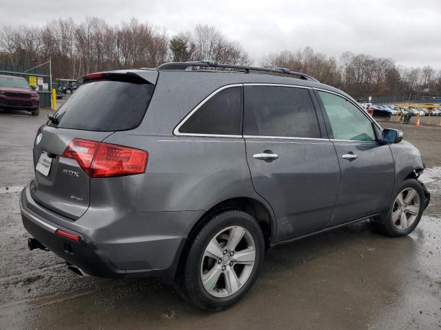 2HNYD2H28BH522506 - 2011 ACURA MDX GRAY photo 3