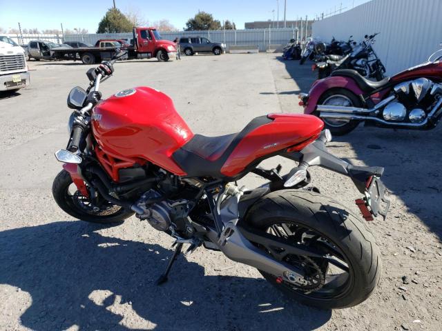 ZDMMACLS7JB001427 - 2018 DUCATI MONSTER 821 RED photo 3