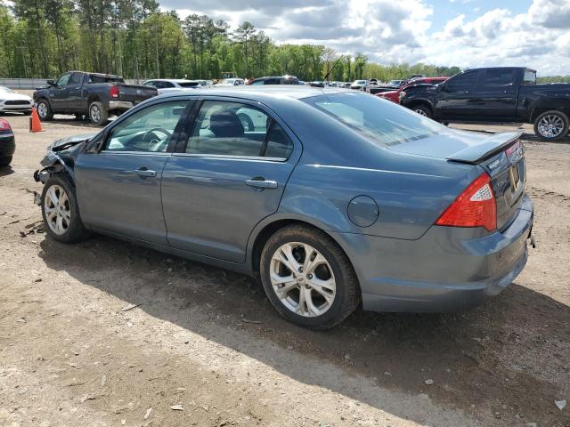 3FAHP0HA8CR154526 - 2012 FORD FUSION SE BLUE photo 2