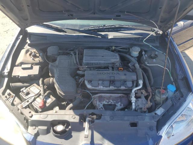 2HGES16534H527851 - 2004 HONDA CIVIC LX BLUE photo 11