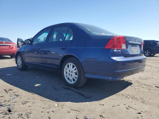 2HGES16534H527851 - 2004 HONDA CIVIC LX BLUE photo 2