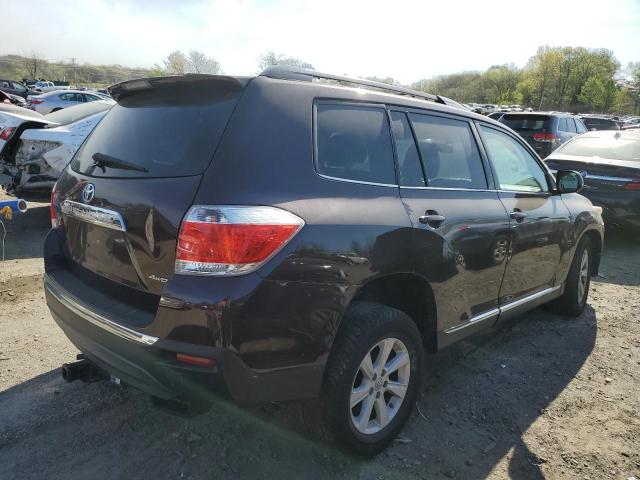 5TDBK3EH5CS095417 - 2012 TOYOTA HIGHLANDER BASE BROWN photo 3