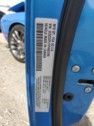 2C3CDZFJ7PH662285 - 2023 DODGE CHALLENGER R/T SCAT PACK BLUE photo 12