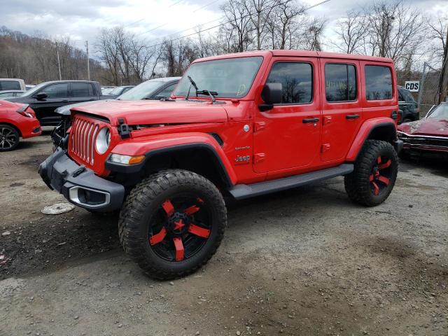 1C4HJXEN1LW115494 - 2020 JEEP WRANGLER U SAHARA RED photo 1