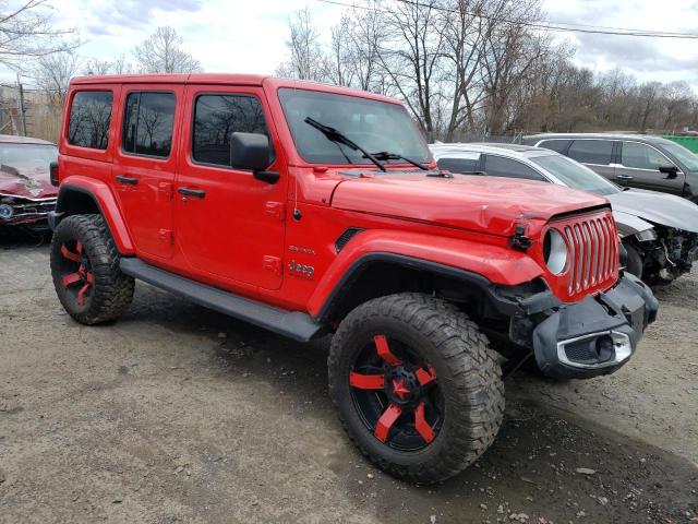 1C4HJXEN1LW115494 - 2020 JEEP WRANGLER U SAHARA RED photo 4