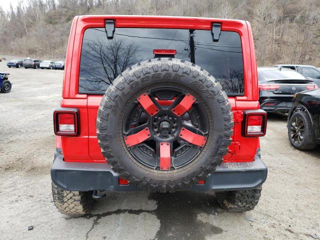 1C4HJXEN1LW115494 - 2020 JEEP WRANGLER U SAHARA RED photo 6