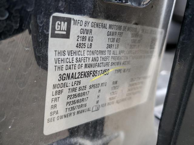 3GNAL2EK8FS517458 - 2015 CHEVROLET CAPTIVA LS 黑色 照片 12