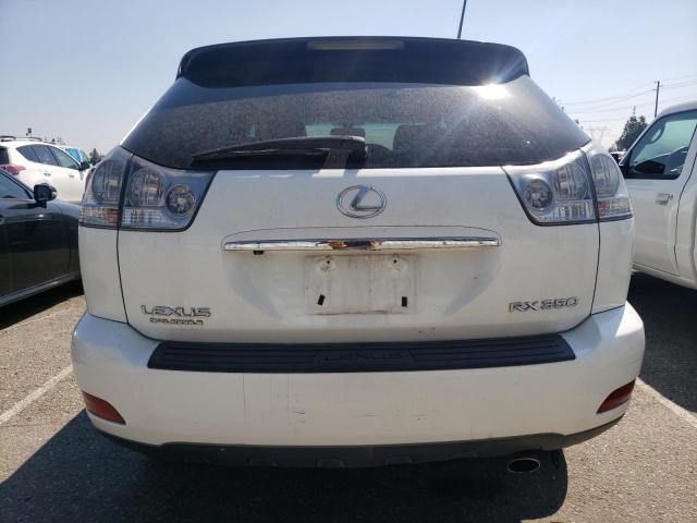 2T2GK31U99C077007 - 2009 LEXUS RX 350 WHITE photo 6