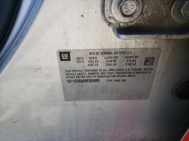 1G11C5SA8DF259085 - 2013 CHEVROLET MALIBU 1LT 红色 照片 12