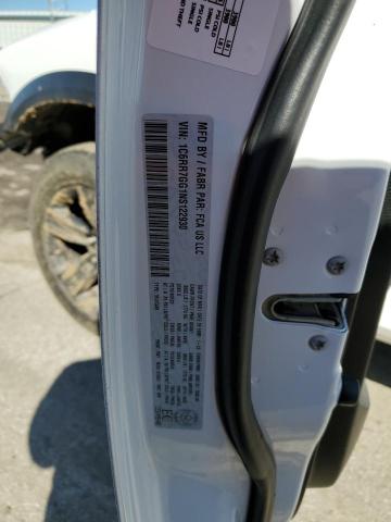 1C6RR7GG1NS122930 - 2022 RAM 1500 CLASS SLT 白色 照片 12