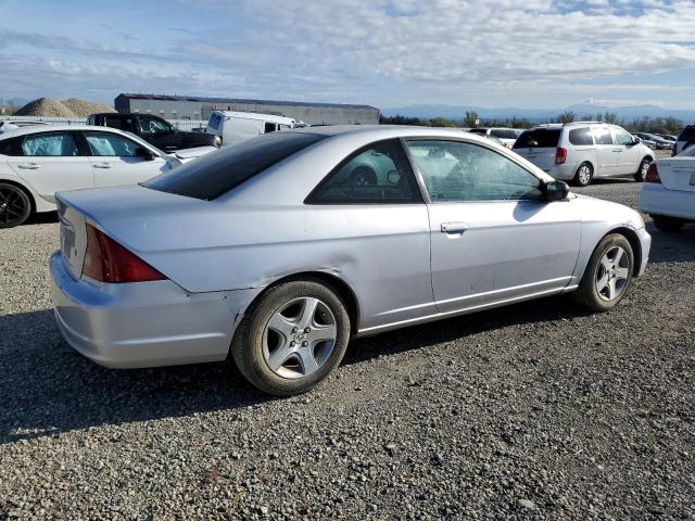 1HGEM22672L003780 - 2002 HONDA CIVIC LX SILVER photo 3