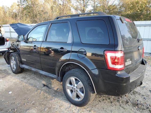 1FMCU03168KB86709 - 2008 FORD ESCAPE XLT BLACK photo 2