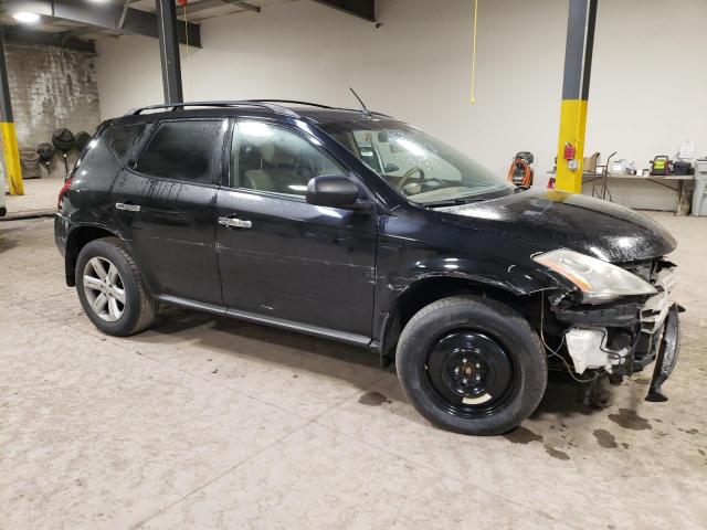 JN8AZ08T37W517412 - 2007 NISSAN MURANO SL BLACK photo 4