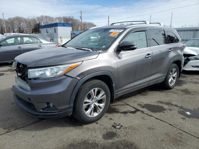 5TDJKRFH6FS160213 - 2015 TOYOTA HIGHLANDER XLE 灰色 照片 1