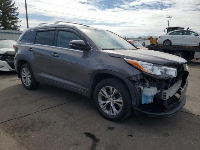 5TDJKRFH6FS160213 - 2015 TOYOTA HIGHLANDER XLE 灰色 照片 4