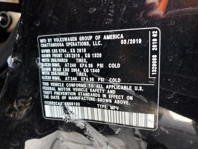1V2ER2CA3KC555133 - 2019 VOLKSWAGEN ATLAS SEL Qara foto 13